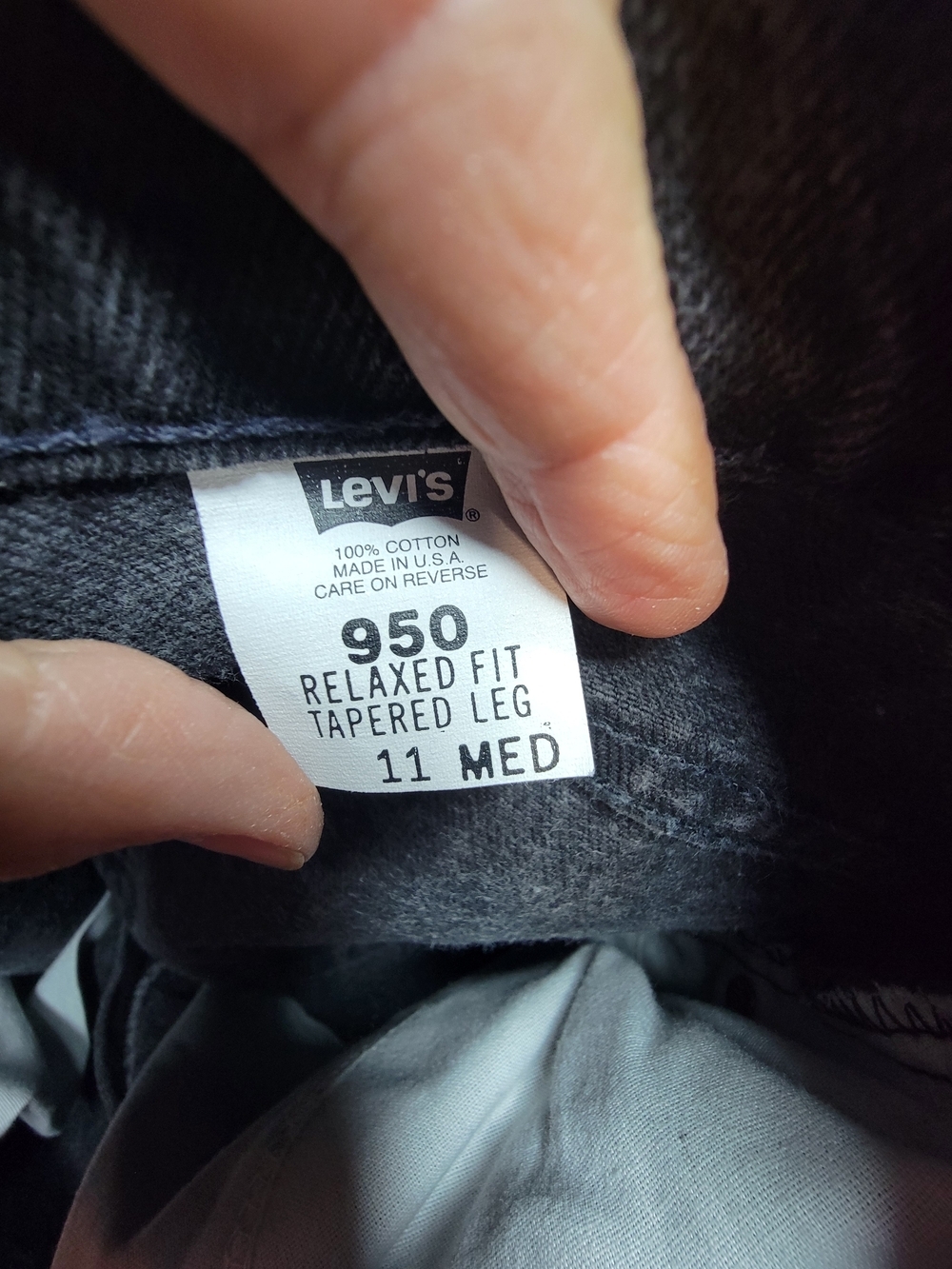 Vintage Levi's 950 Relaxed Fit Orange Tab Made In USA - Picture 12 of 12